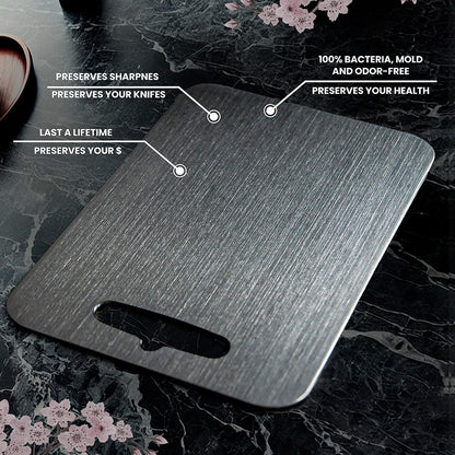 SAMURAI TITANIUM™ 100% Pure Titanium Cutting Board